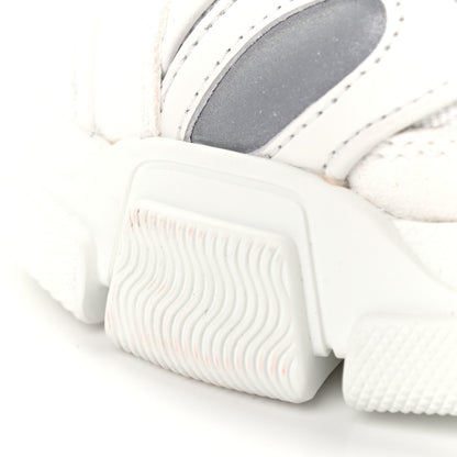 Gucci X SEGA Mesh Calfskin Suede Womens Flashtrek Sneakers 37.5 Great White 9 of 12