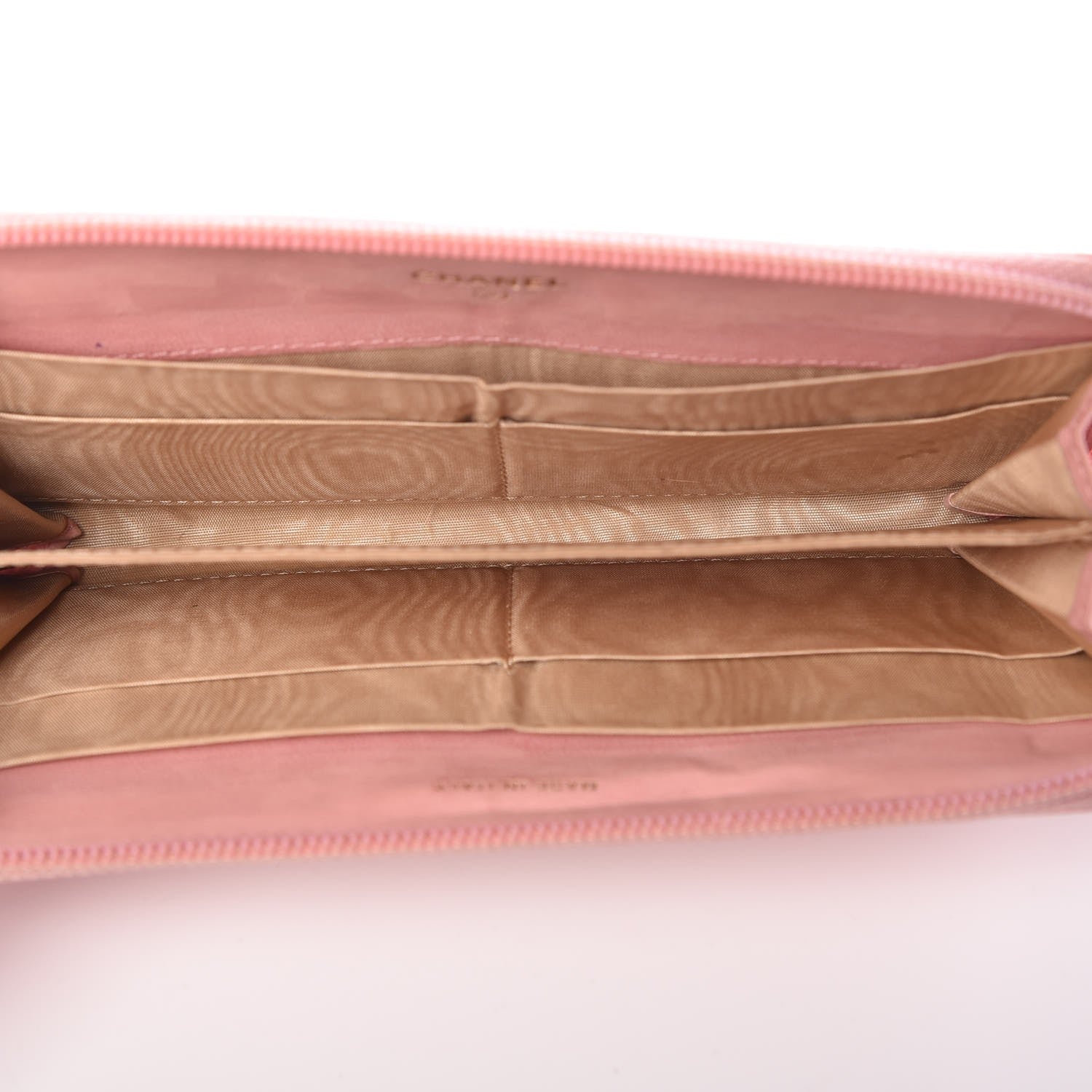 Chanel Caviar CC Timeless Large Zip Around Wallet Pink 5 of 15