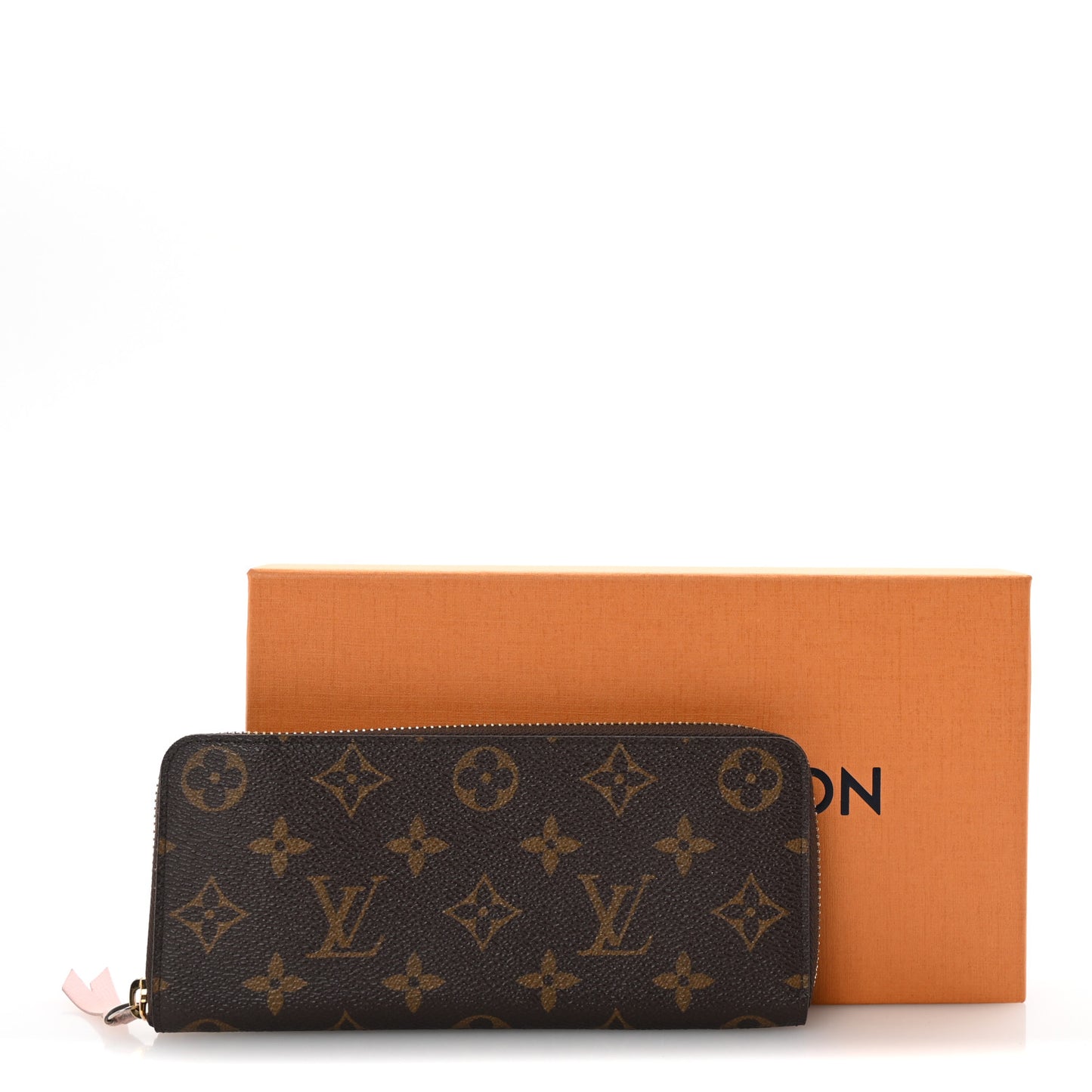 Monogram Clemence Wallet Rose Ballerine