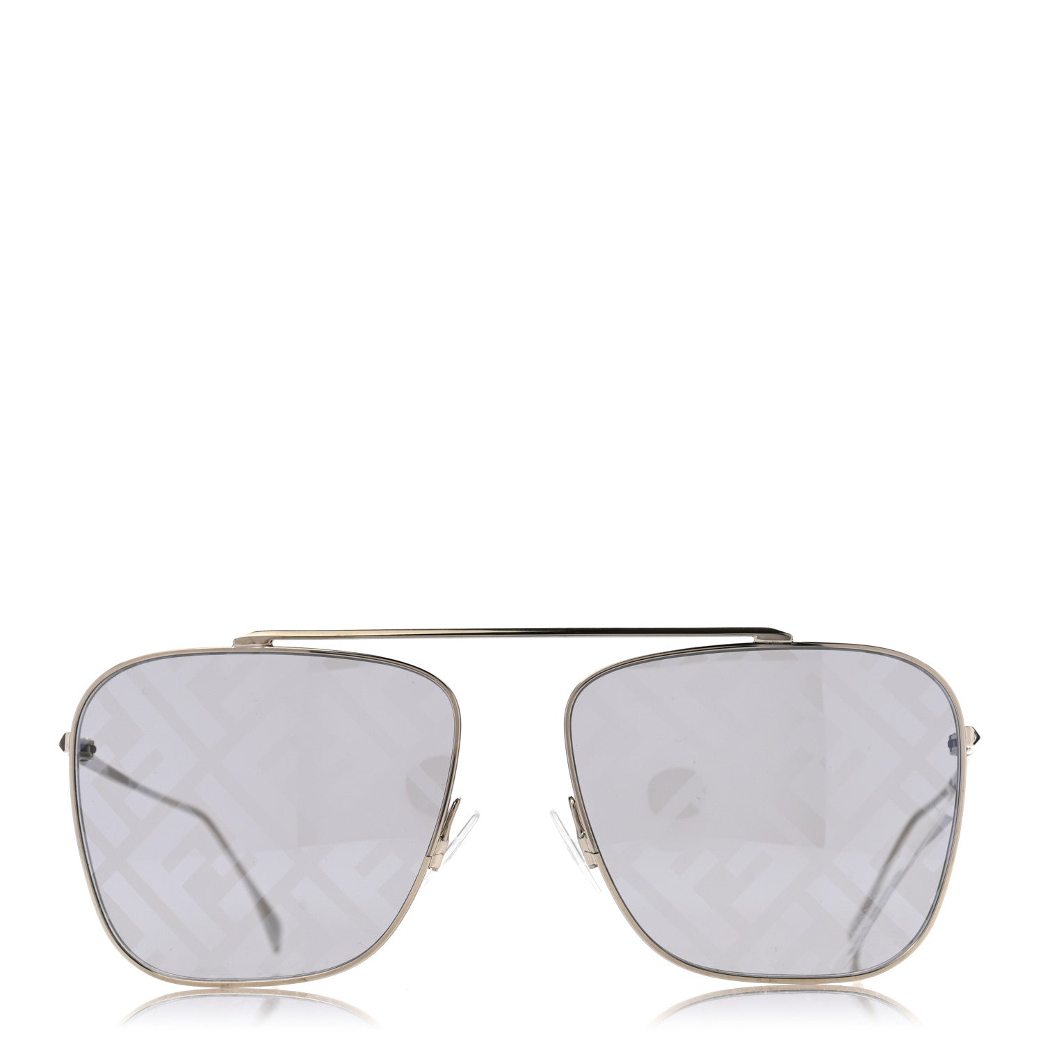 Fendi Metal Aviator FF Sunglasses FF0406/S Gold 2 of 7