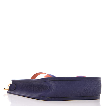 Hermes Taurillon Clemence Amazone Evelyne TPM Bleu Encre 4 of 9