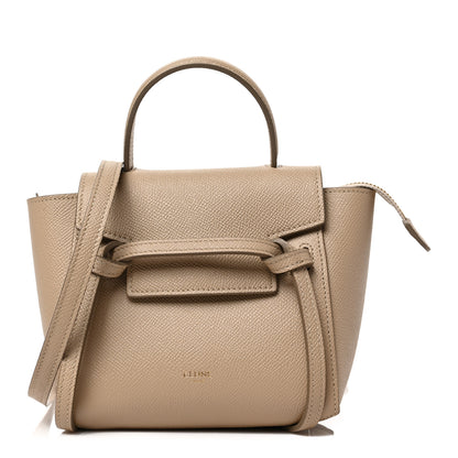 Celine Grained Calfskin Pico Belt Bag Light Taupe 1 of 7
