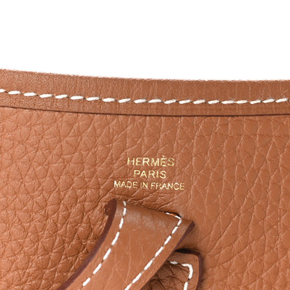 Hermes Taurillon Clemence Evelyne TPM Gold 6 of 11