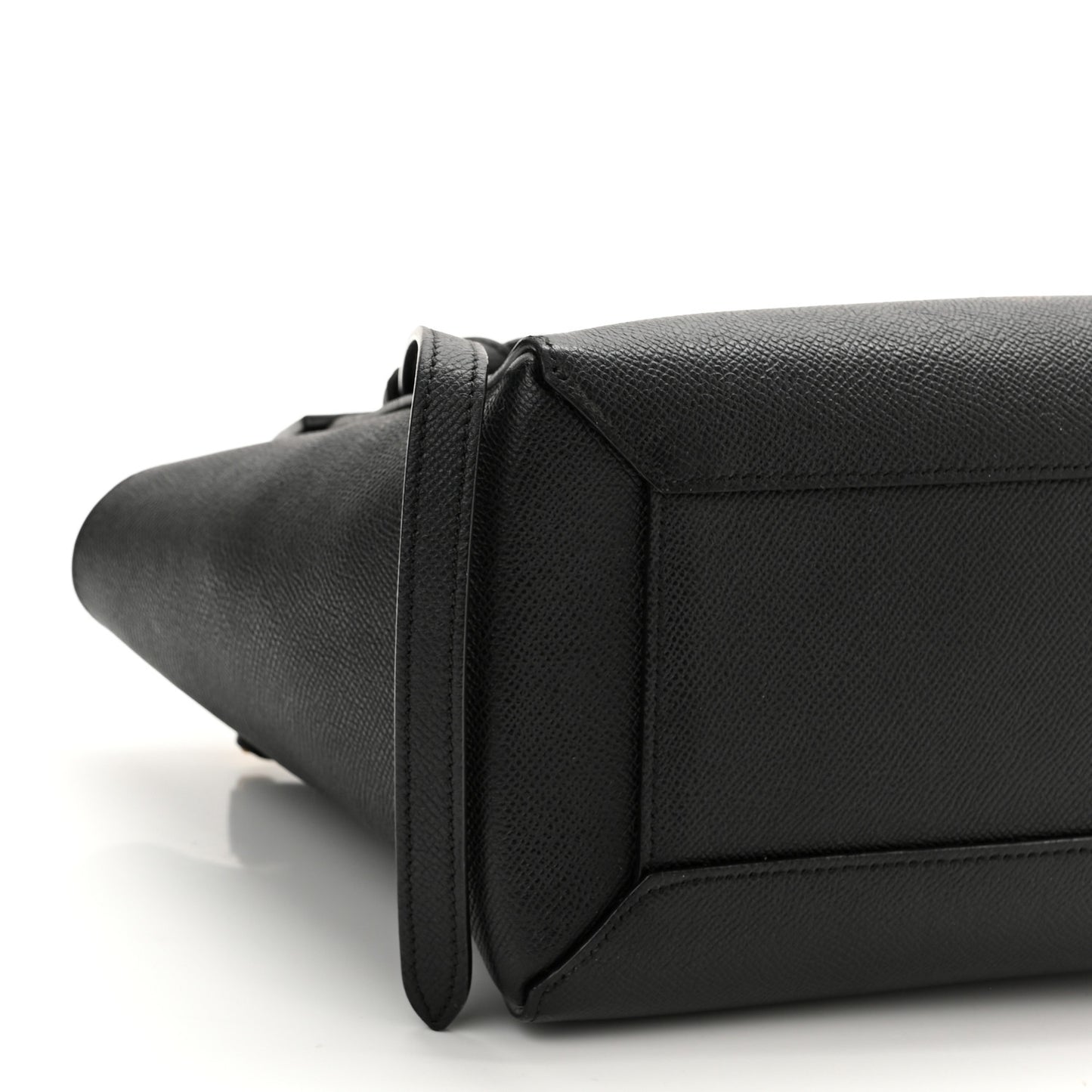 Grained Calfskin Mini Belt Bag Black