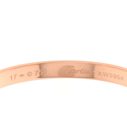 Cartier 18K Pink Gold LOVE Cuff Bracelet 17 4 of 4