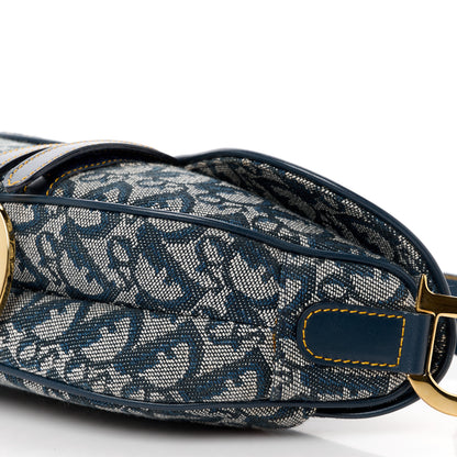 Christian Dior Monogram Saddle Bag Blue 11 of 11