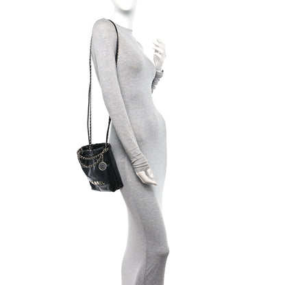Chanel Shiny Calfskin Quilted Mini Chanel 22 Black 2 of 11