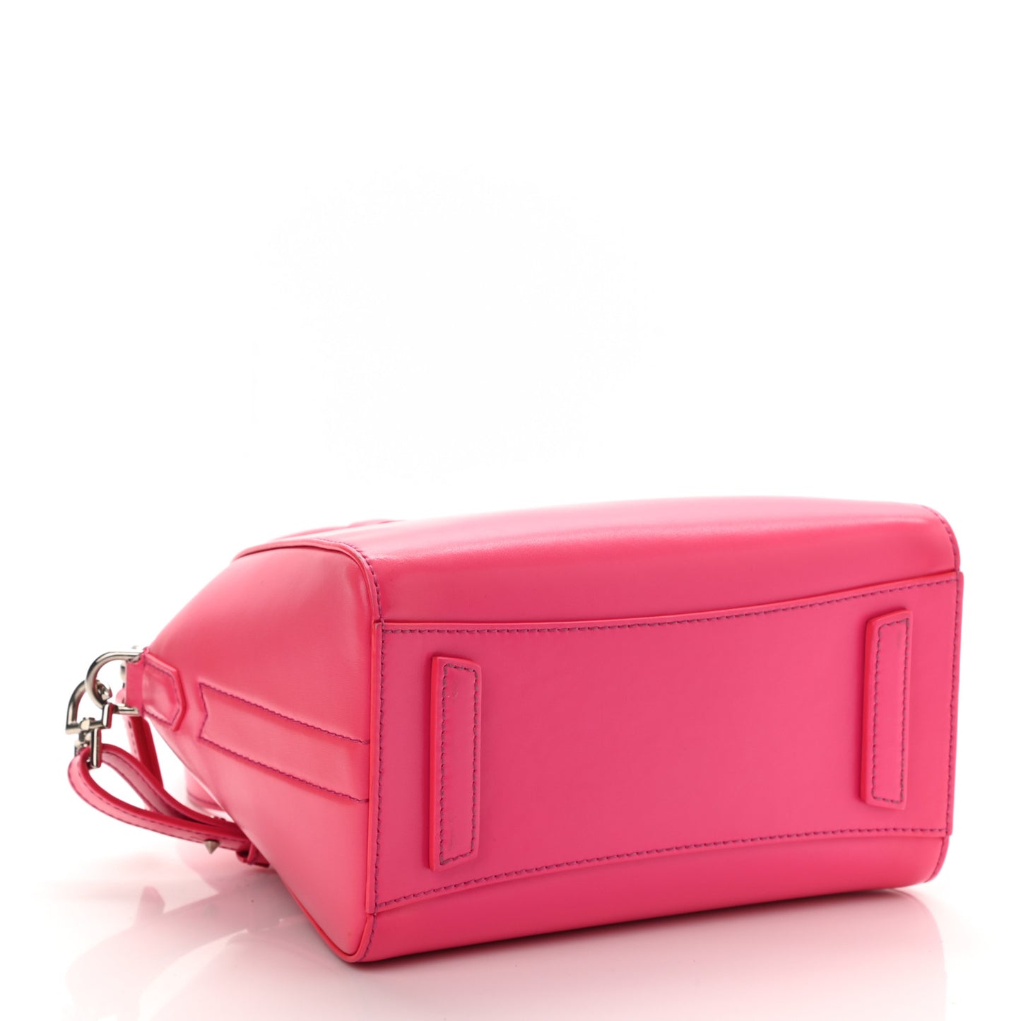 Shiny Lord Calfskin Mini Antigona Shocking Pink