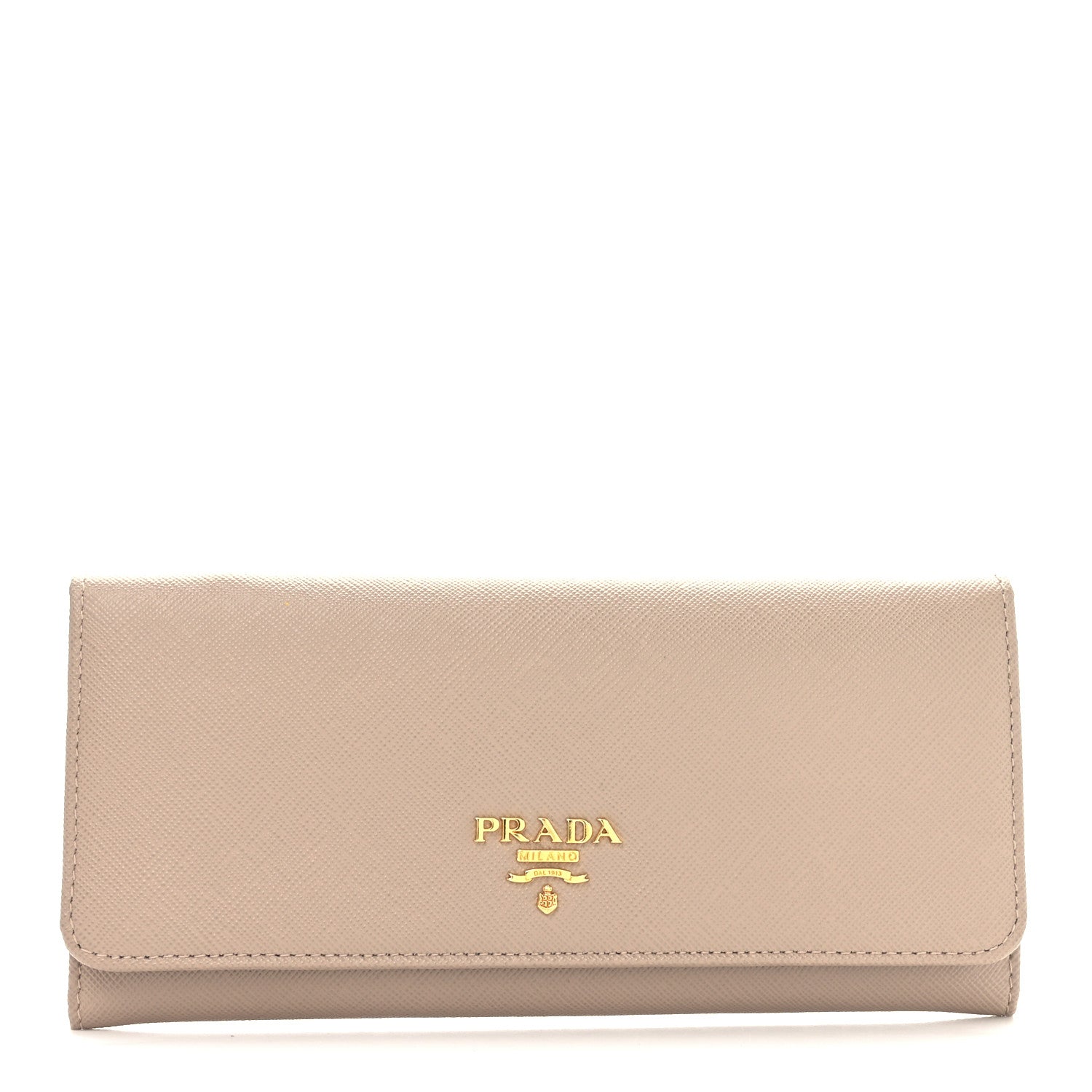 Prada Saffiano Metal Continental Flap Wallet Cammeo 1 of 7