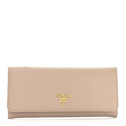 Prada Saffiano Metal Continental Flap Wallet Cammeo 1 of 7
