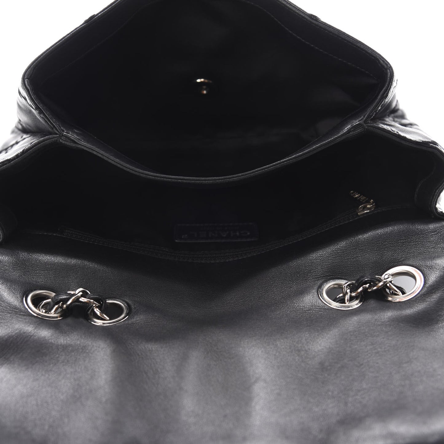 Lambskin Ultimate Stitch Flap Black