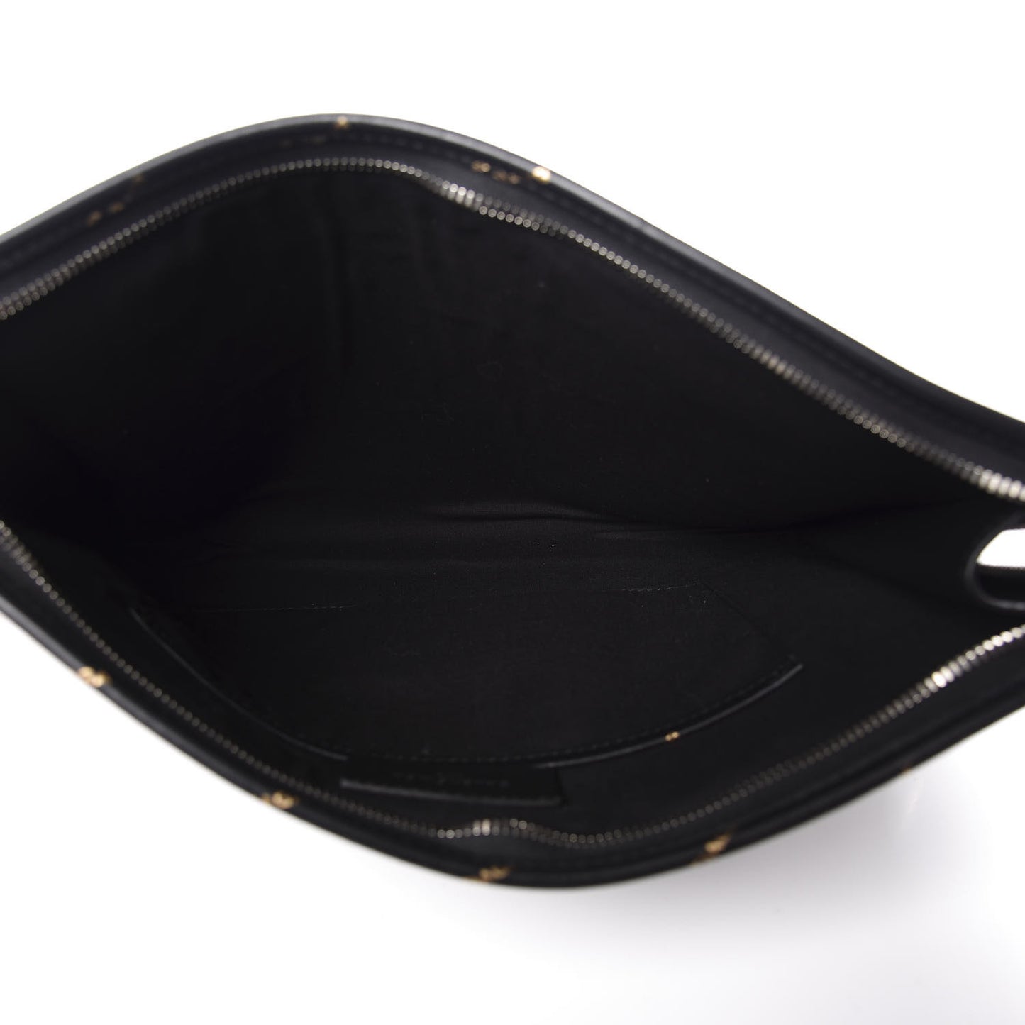 Agneau Allover Logo Pouch Black