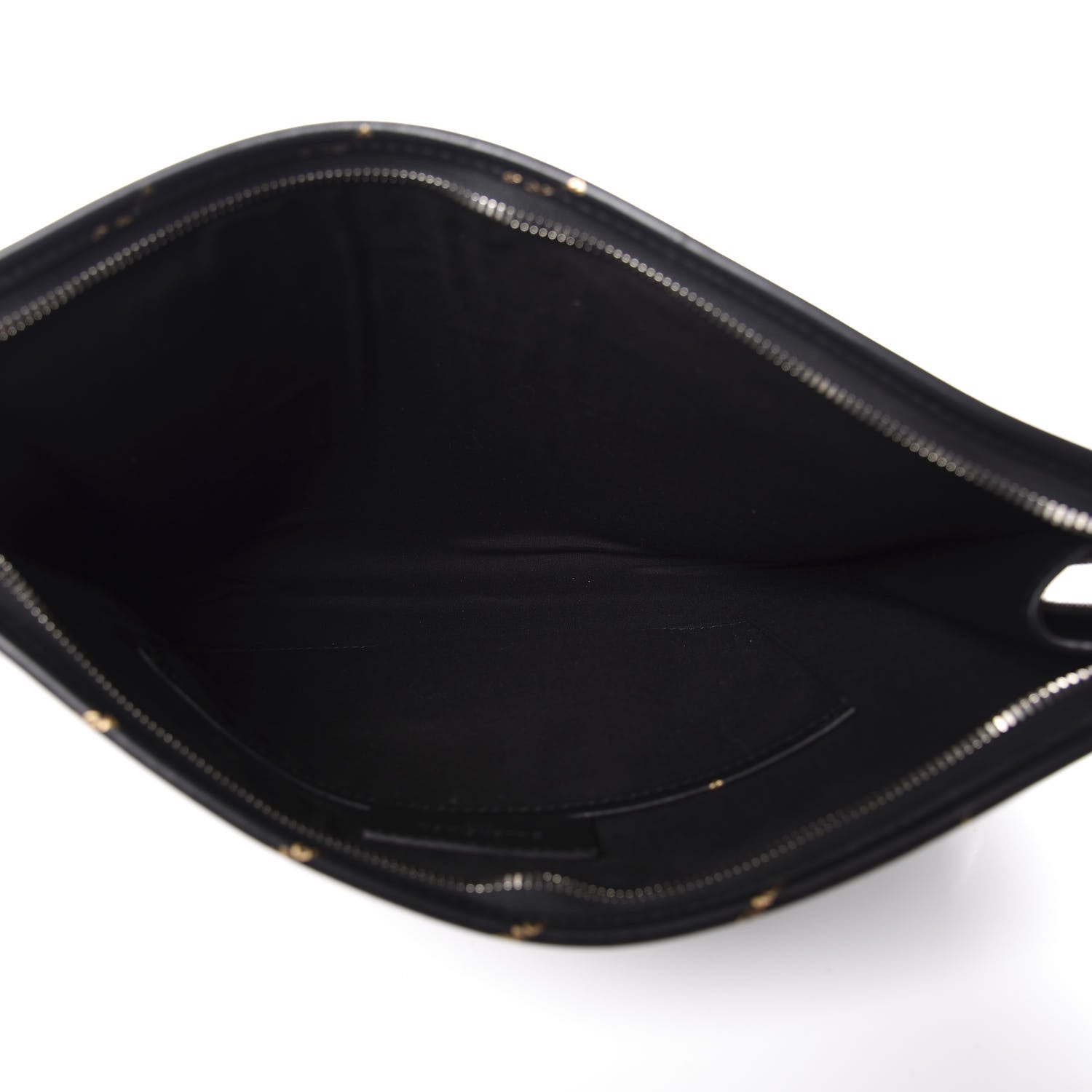 Balenciaga Agneau Allover Logo Pouch Black 4 of 9