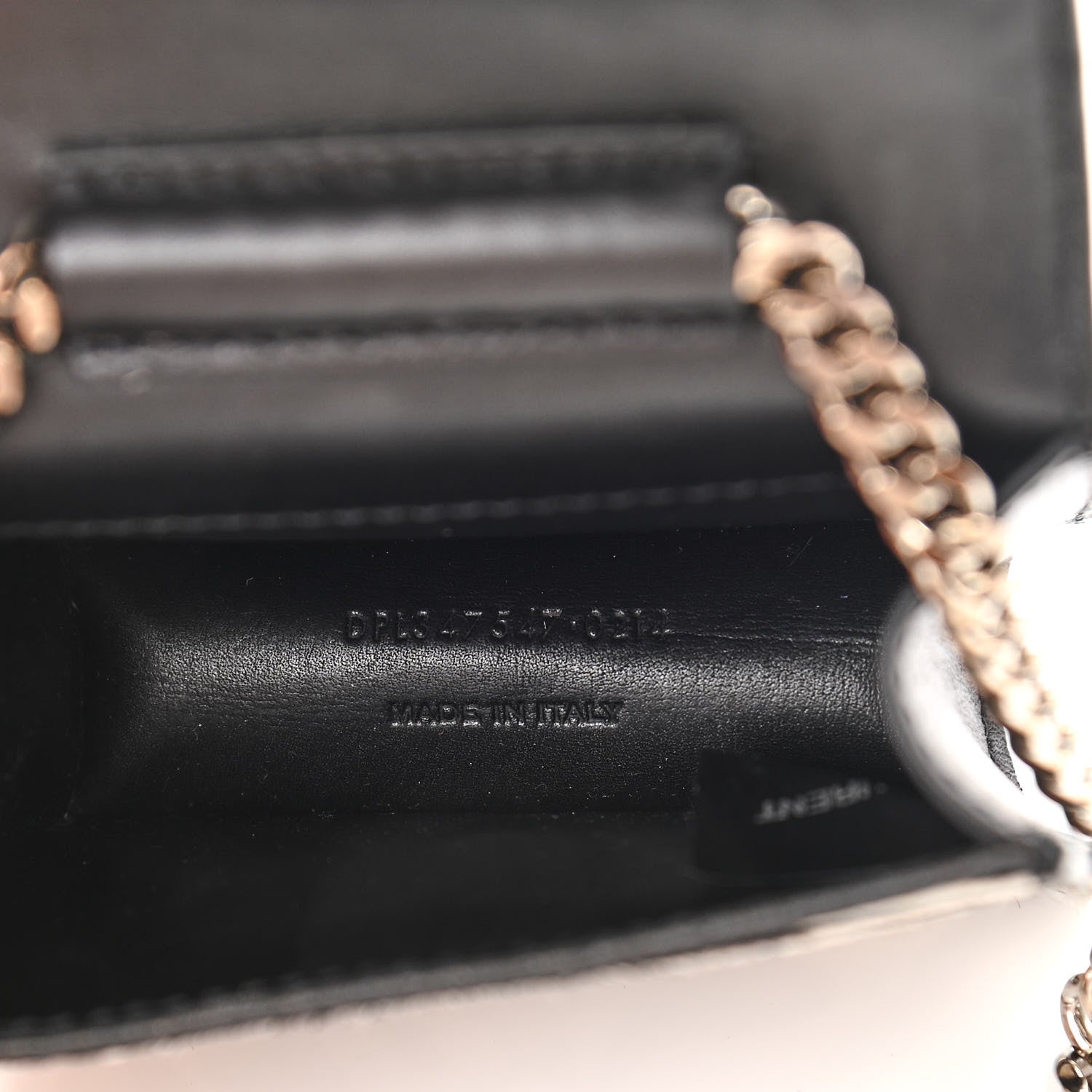 Saint Laurent Calfskin Pony Hair Monogram Zebra Print Mini Candy Crossbody Black White 5 of 11