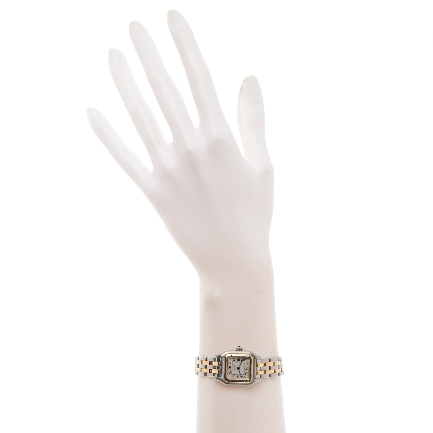 Stainless Steel 18K Yellow Gold 22mm Panthere Quartz Watch