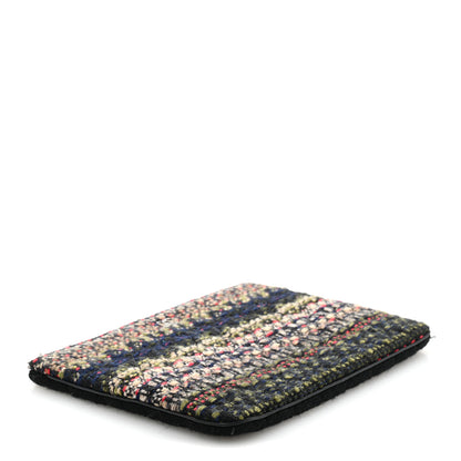 Chanel Tweed Quilted Medium Cosmetic Case Black 4 of 7
