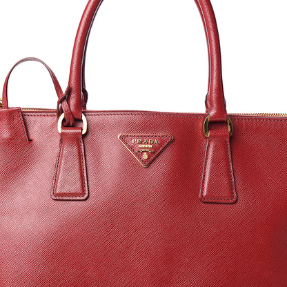 Prada Saffiano Large Galleria Double Zip Tote Fuoco 13 of 13