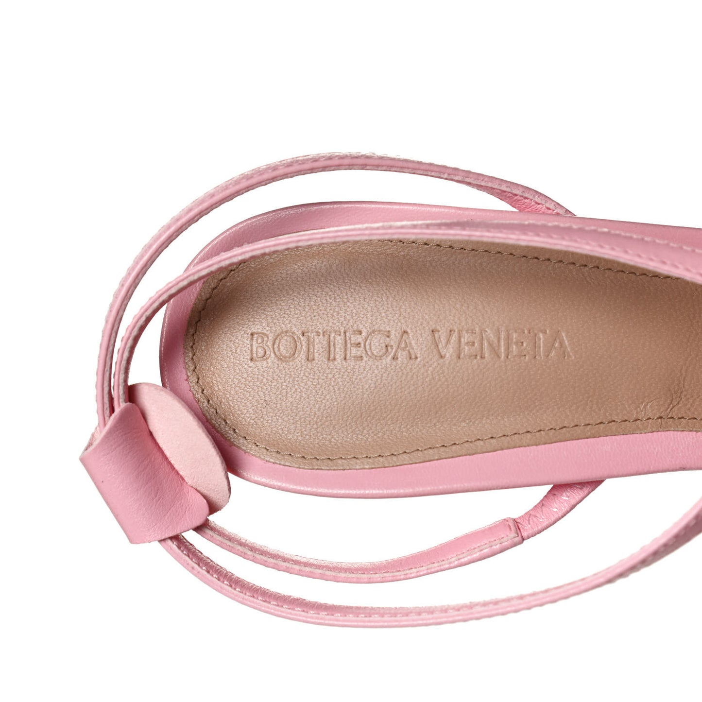 Lambskin Studded Stretch Multi Strap 90mm Sandals 38.5 Blossom