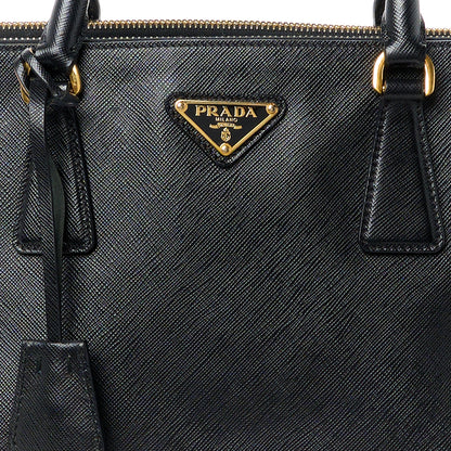 Prada Saffiano Large Galleria Double Zip Tote Black 10 of 12