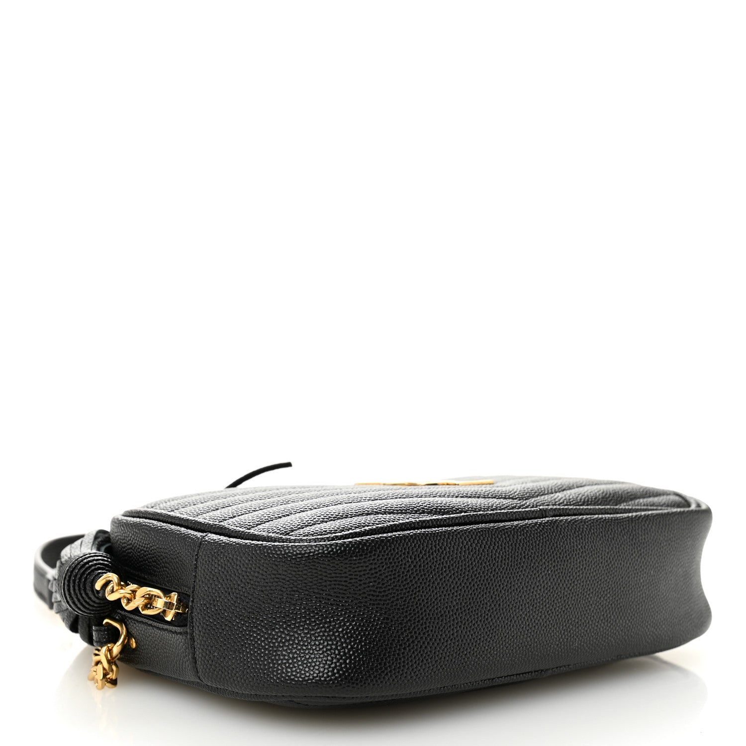 Saint Laurent Grain De Poudre Matelasse Monogram Mini Lou Camera Bag Black 4 of 10