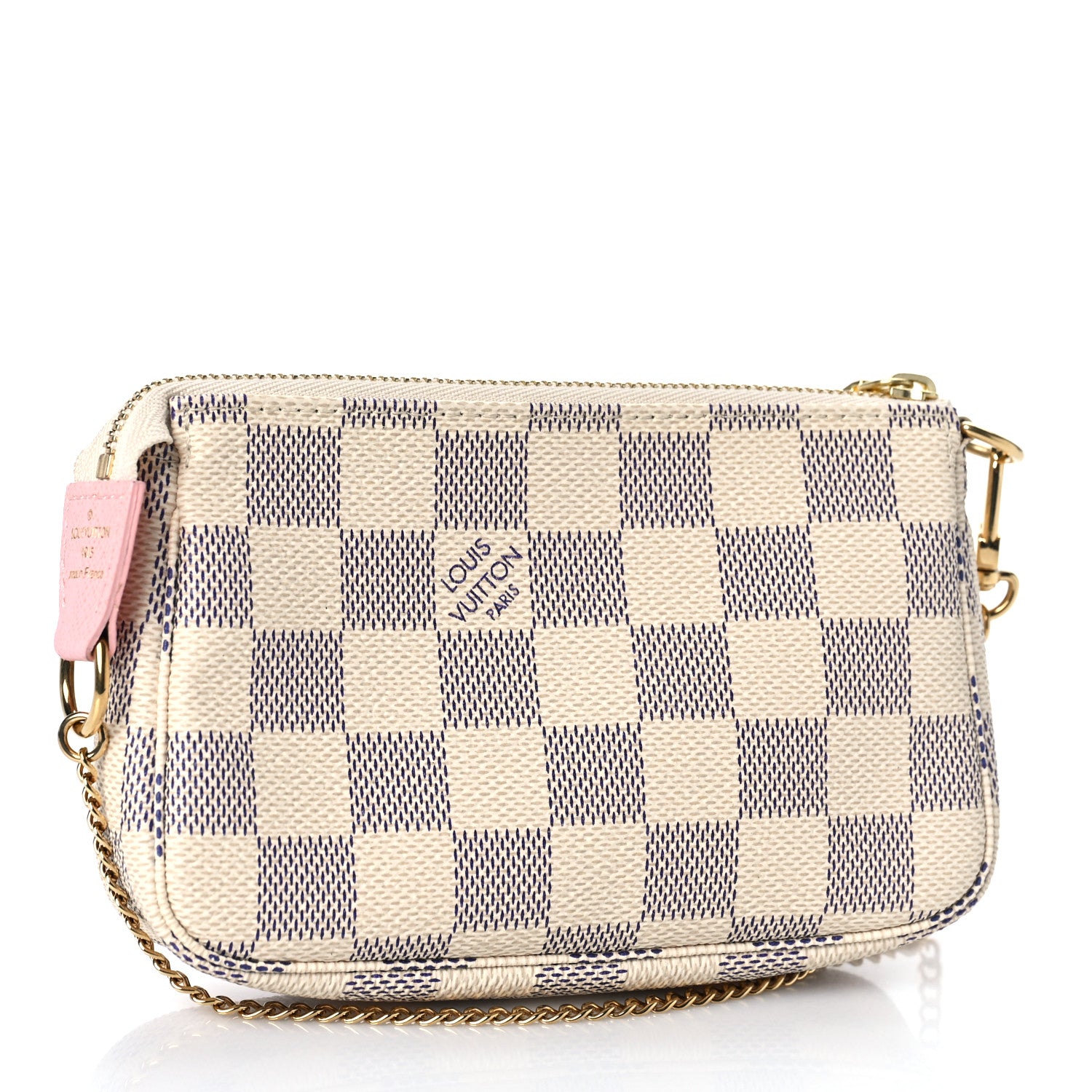 Louis Vuitton Damier Azur 2018 Christmas Animation Mini Pochette Accessories 3 of 9