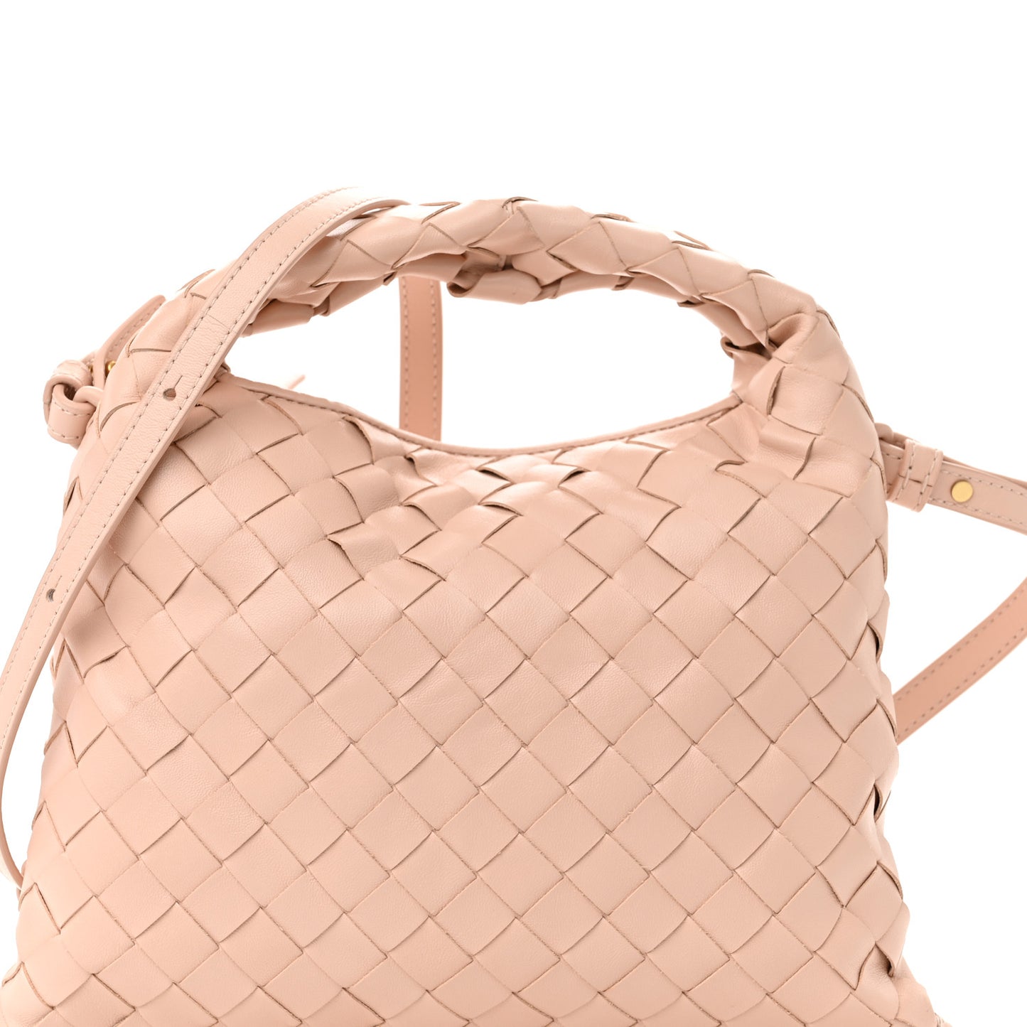 Calfskin Intrecciato Mini Hop Lotus