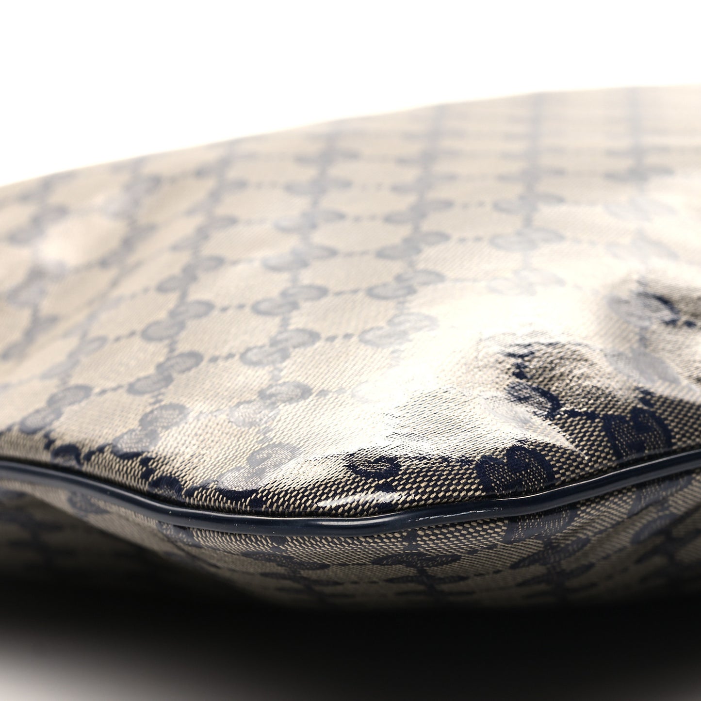 Crystal Monogram Messenger Bag Navy