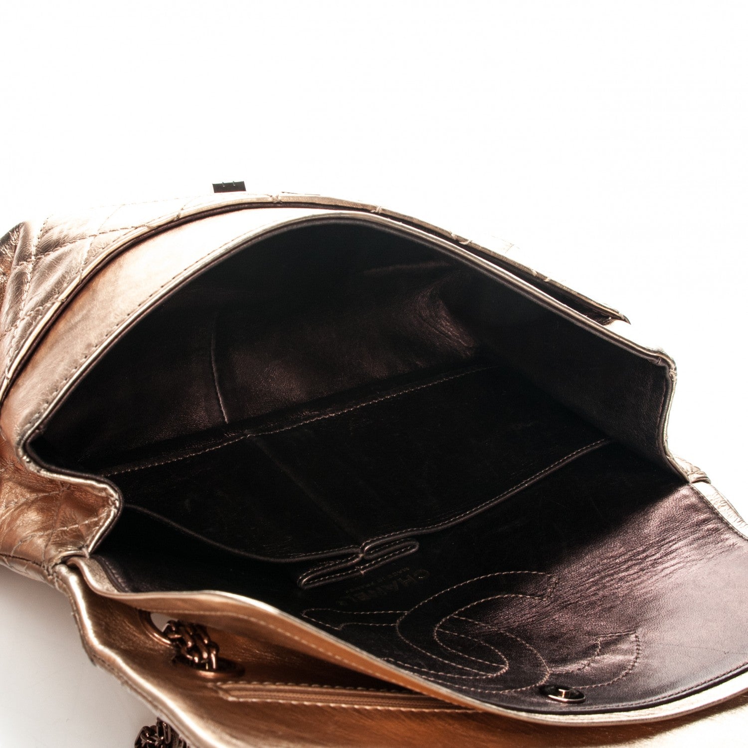 Chanel Metallic Aged Calfskin 2.55 Reissue 226 Flap Gold 5 of 7