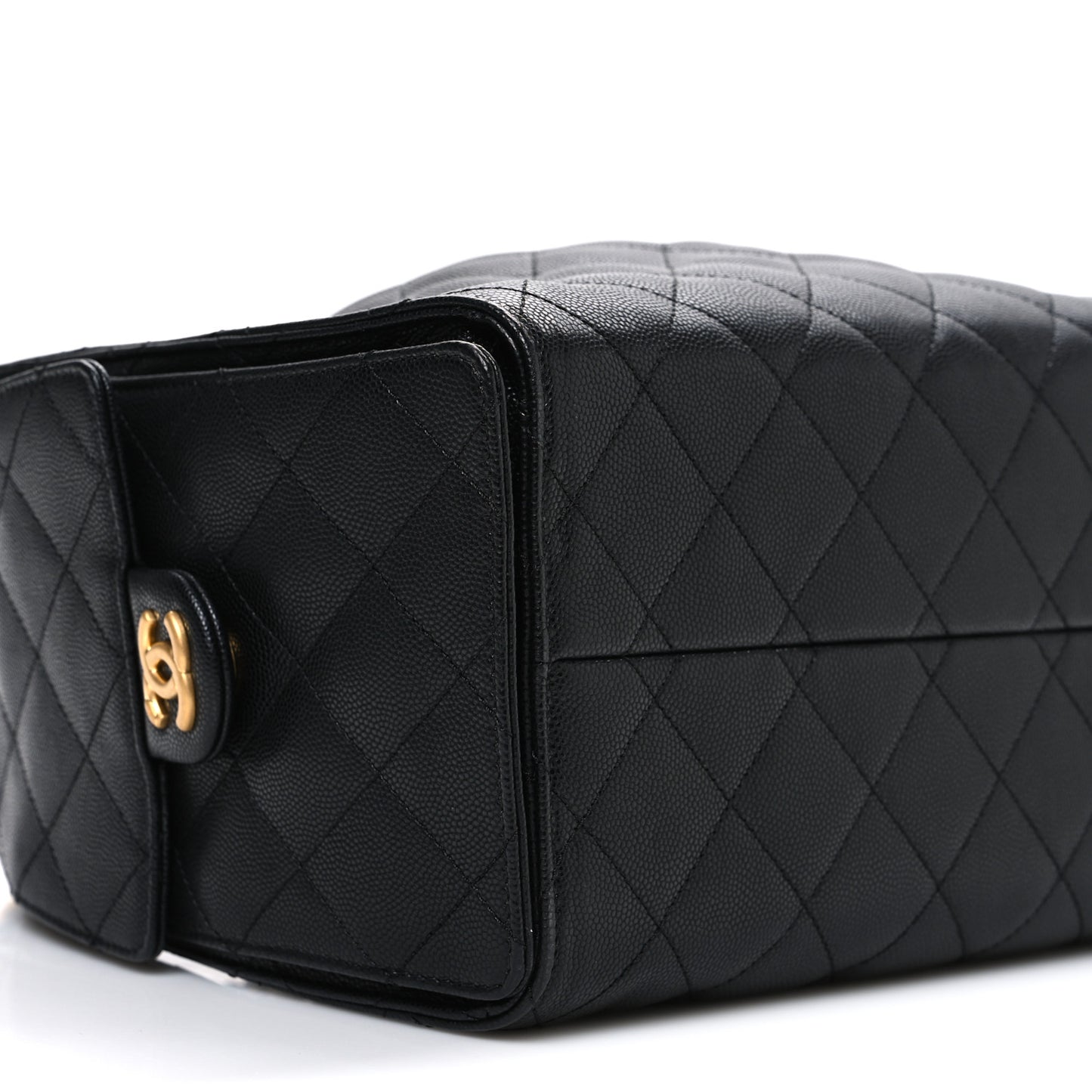 Caviar Quilted Small Chanel 25 Handbag Black