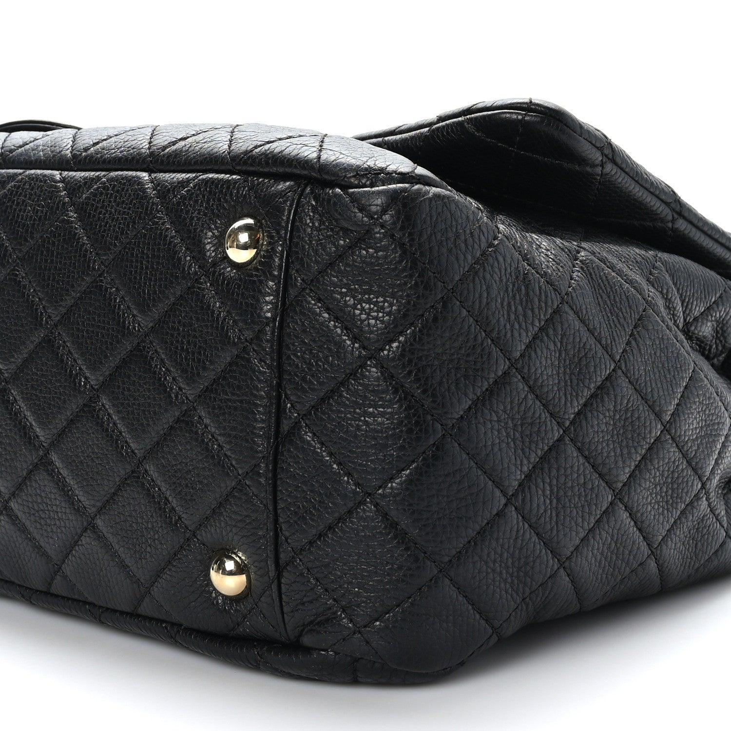 Chanel Calfskin Quilted XXL Travel Flap Bag Black 9 of 9