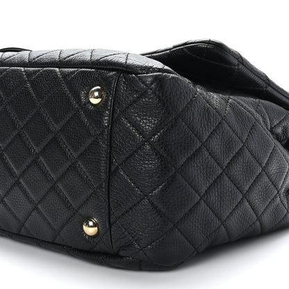 Chanel Calfskin Quilted XXL Travel Flap Bag Black 9 of 9