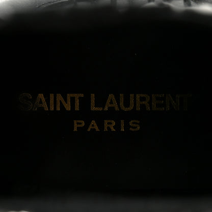 Saint Laurent Calfskin Brit Souple Ankle Boots 38 Black 8 of 9