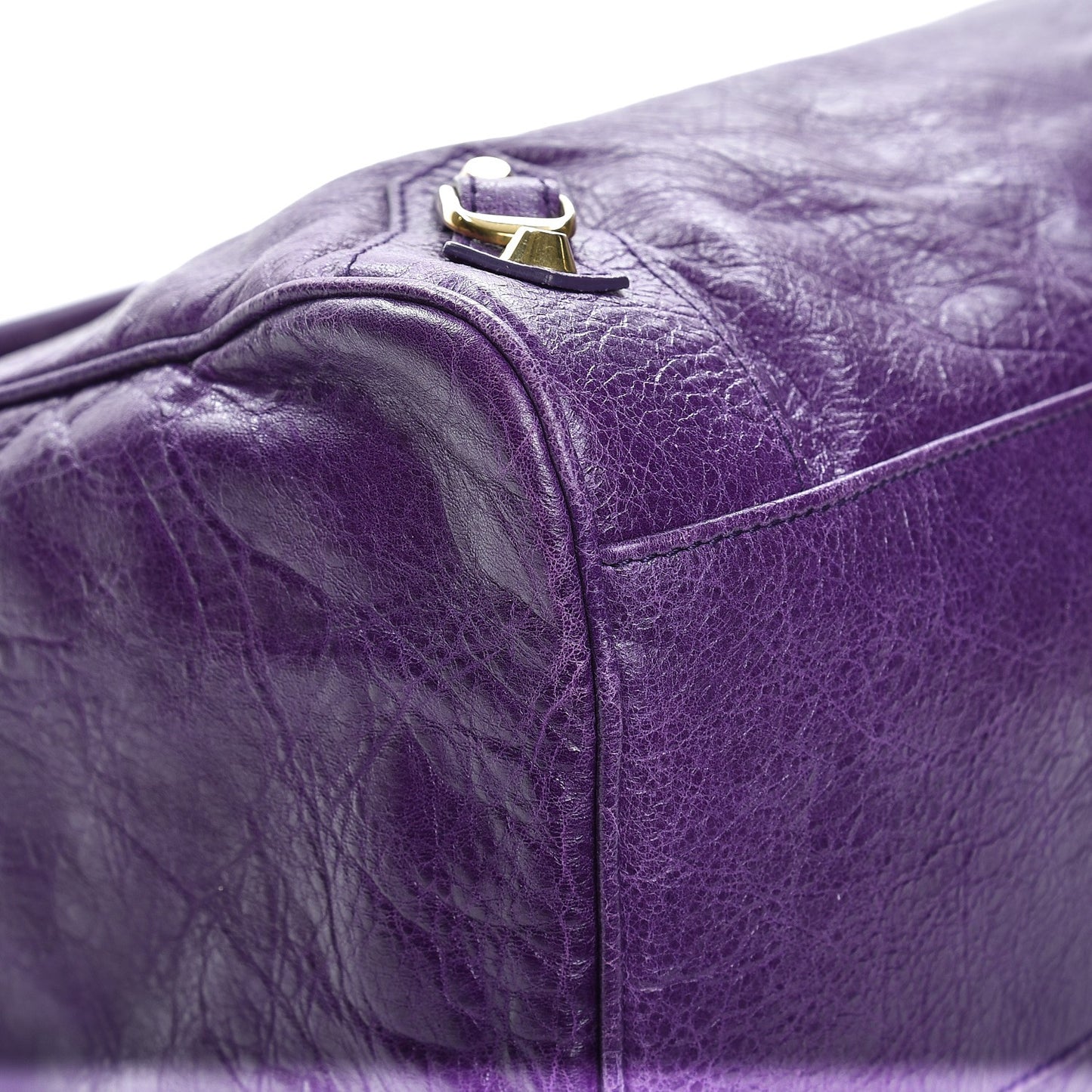 Agneau Classic Gold Hardware Velo Dark Violet