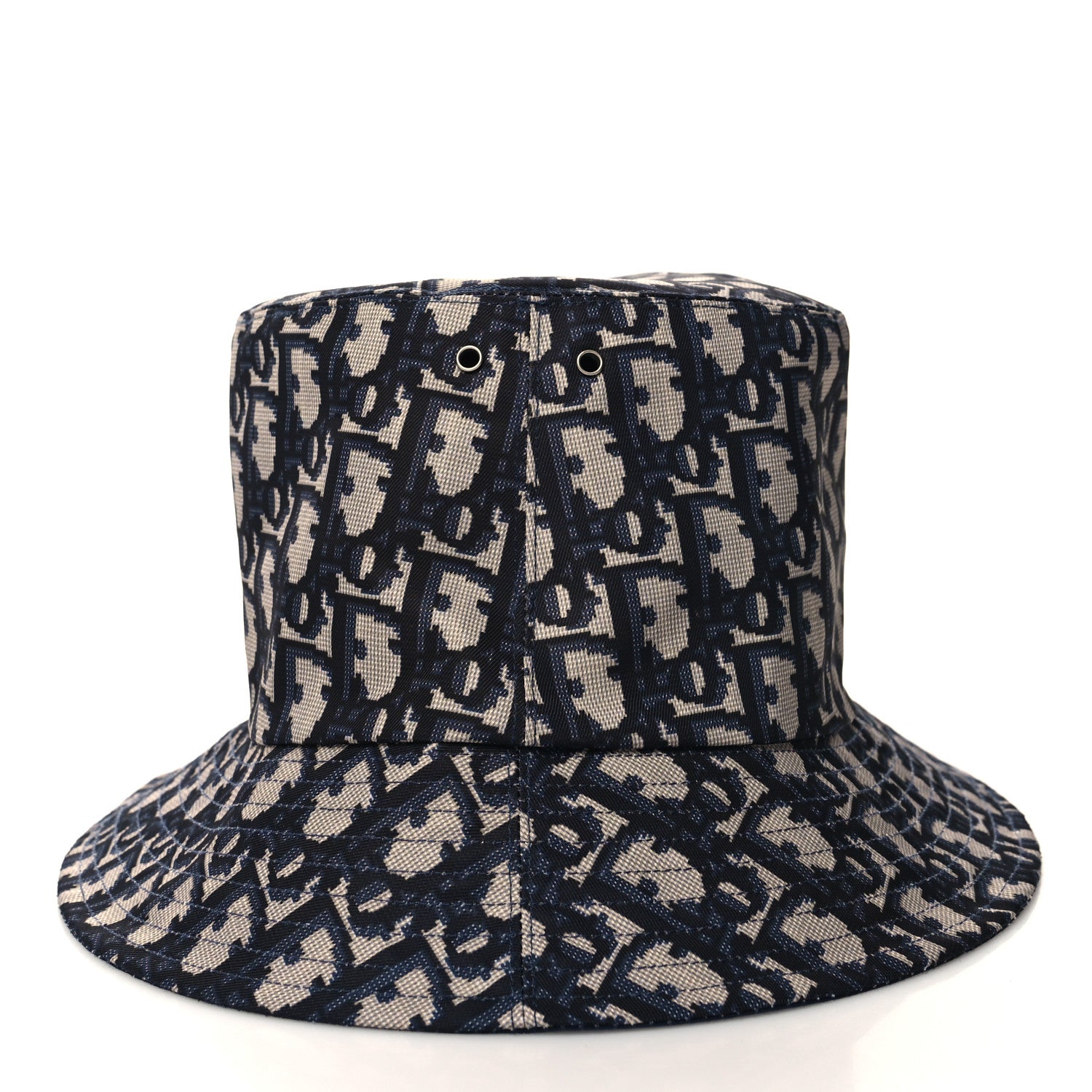 Christian Dior Oblique Reversible Teddy-D Brim Bucket Hat Blue 5 of 13