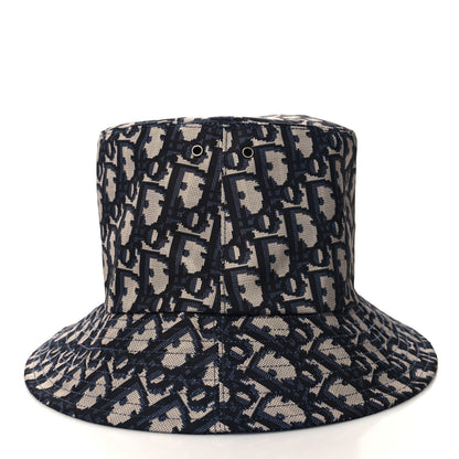 Christian Dior Oblique Reversible Teddy-D Brim Bucket Hat Blue 5 of 13
