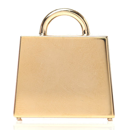 Hermes Lacquered Permabrass Kelly Curiosite Charm Black 3 of 5