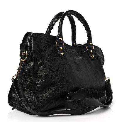 Balenciaga Agneau Classic Gold Hardware City Black 3 of 7