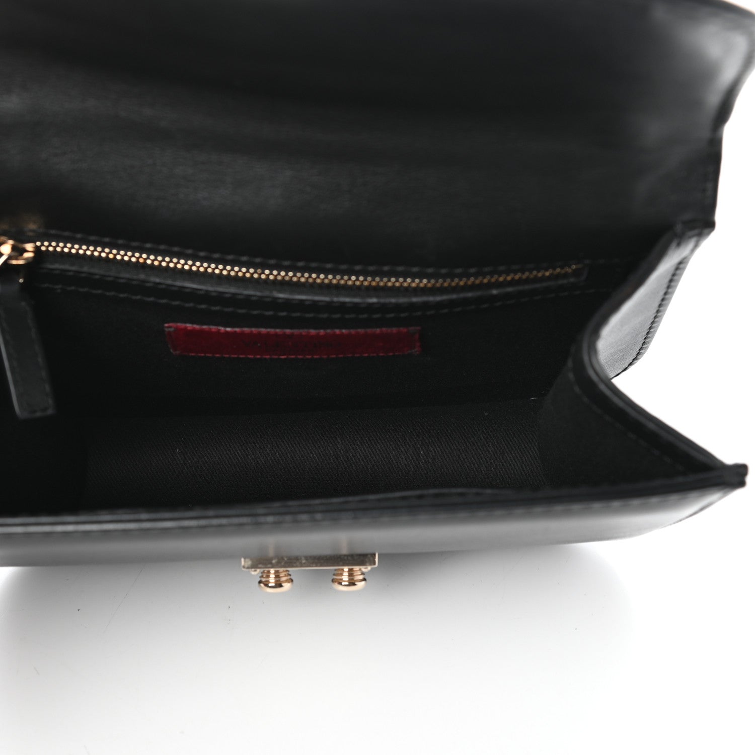 Valentino Garavani Vitello Small Glam Lock Rockstud Flap Black 5 of 8