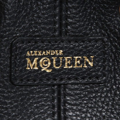Alexander McQueen Calfskin Padlock Skull Bucket Bag Black 6 of 9