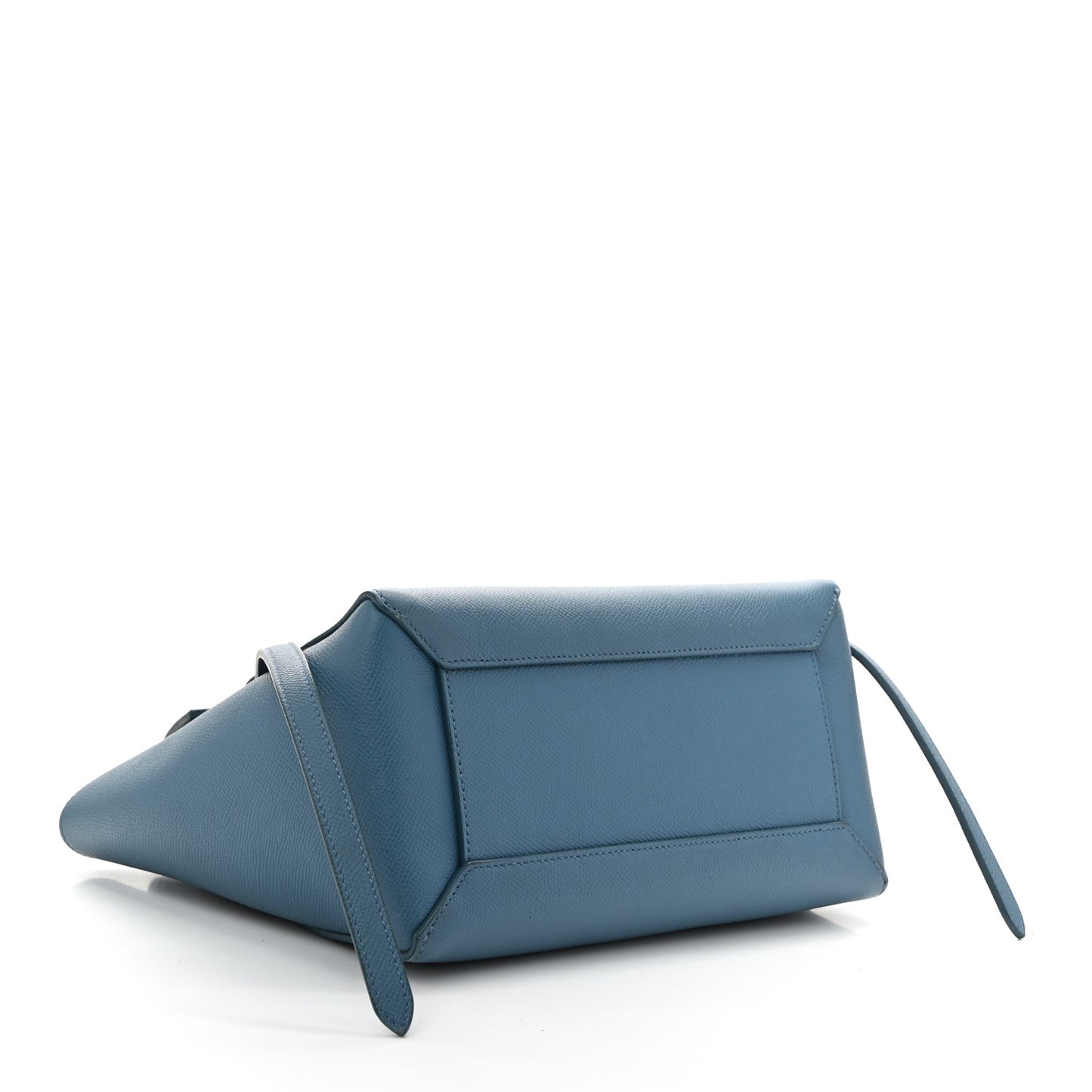Grained Calfskin Micro Belt Bag Washed Blue