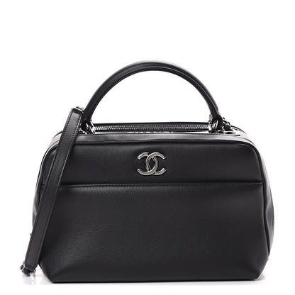 Chanel Calfskin Small Trendy CC Bowling Bag Black 1 of 11