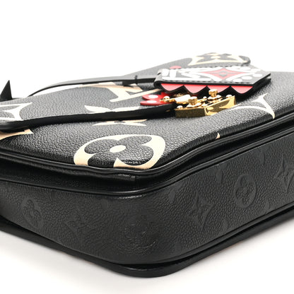 Louis Vuitton Empreinte Monogram Giant Crafty Pochette Metis Black Creme 8 of 9