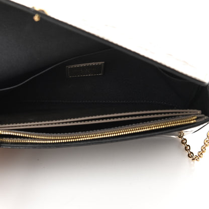 Louis Vuitton Vernis Felicie Pochette Chain Wallet Champagne Metallise 6 of 13