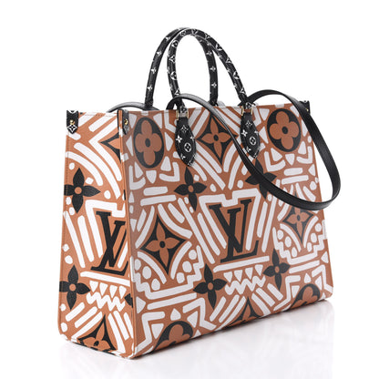 Louis Vuitton Monogram Giant Crafty Onthego GM Crème Caramel 4 of 11