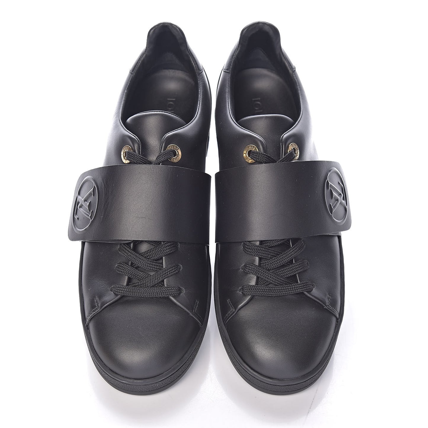 Calfskin Frontrow Sneakers 38 Black