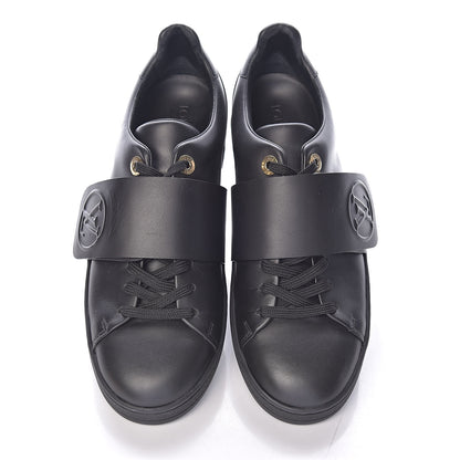 Louis Vuitton Calfskin Frontrow Sneakers 38 Black 10 of 10