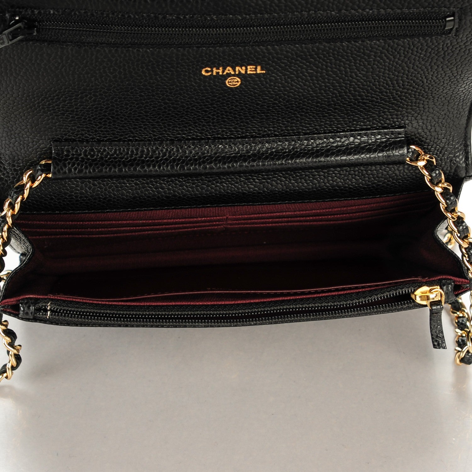 Chanel Caviar Quilted Wallet On Chain WOC Black 5 of 8