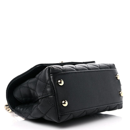 Chanel Caviar Quilted Extra Mini Coco Handle Flap Black 4 of 11