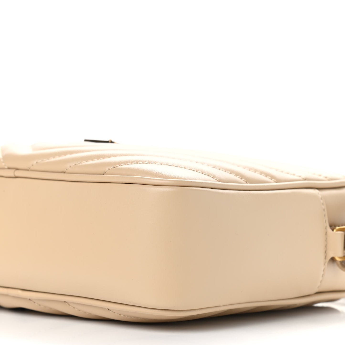 Calfskin Matelasse Monogram Lou Camera Bag Dark Latte