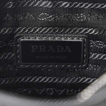 Prada Saffiano Travel Pocket Zippered Shoulder Bag Black 7 of 11